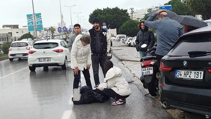 Bodrum'da Trafik Kazası: Motosiklet Sürücüsü Yaralandı