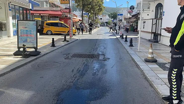 Bodrum'da Yağlı Yolda Kaza: Motosiklet Sürücüsü Yaralandı
