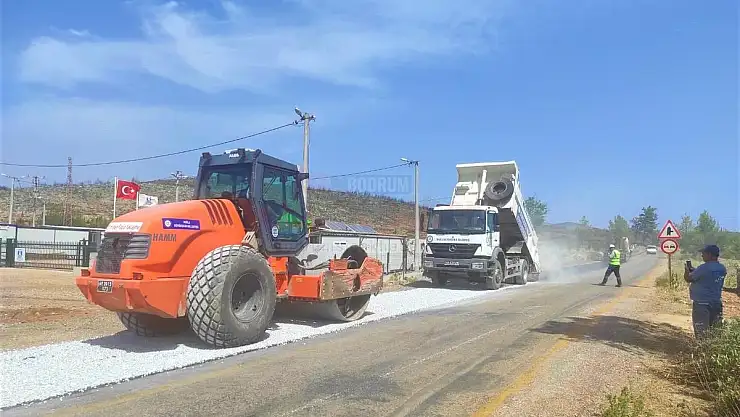 Bodrum'da Yol Çalışmaları Sürdürülüyor
