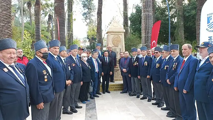 Bodrumlu Gaziler Anıtı Açıldı