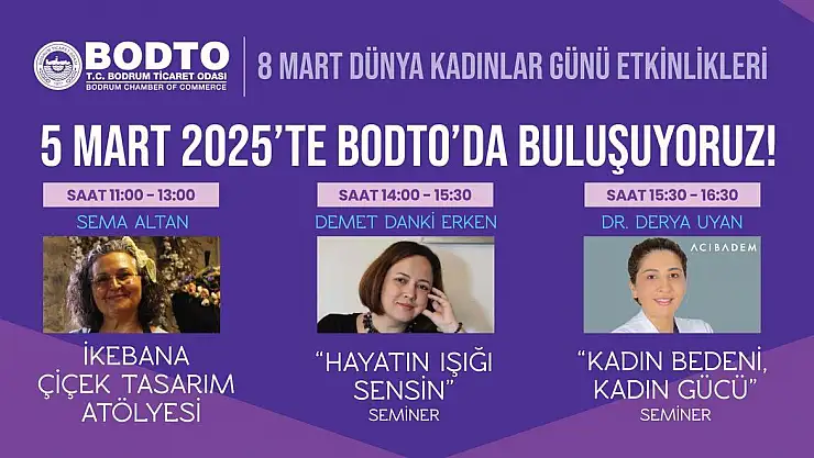 BODTO'dan 8 Mart'a Özel Etkinlikler: Kadınların Gücüne Vurgu