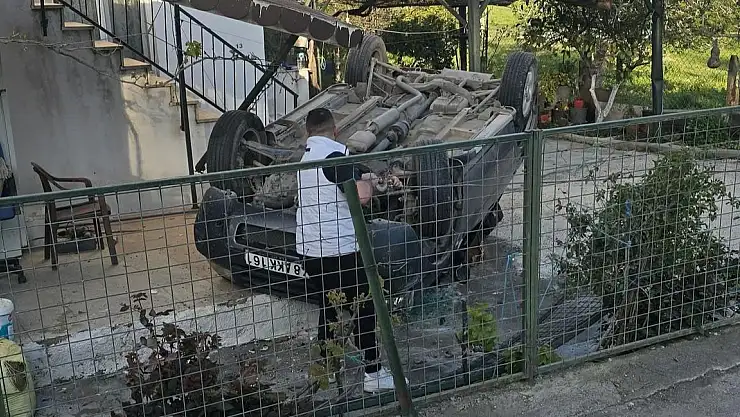 Boğaziçi Mahallesi'nde Trafik Kazası: Cip Takla Attı, Sürücü Hafif Yaralandı