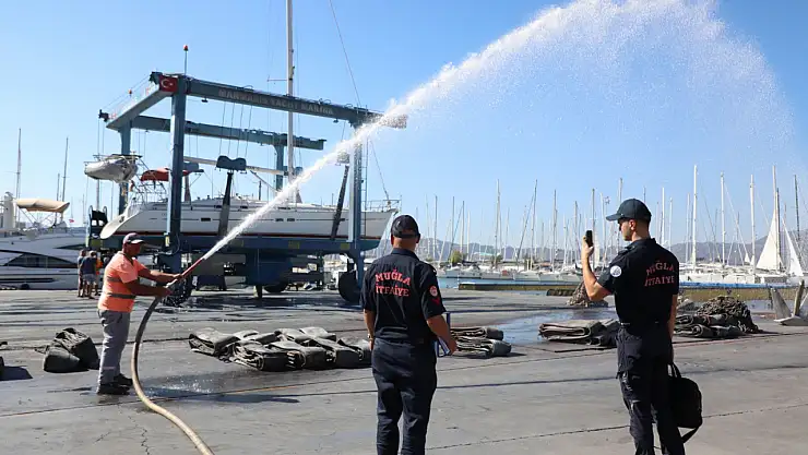 Büyükşehir'den yangın riskine karşı marinalarda kapsamlı denetim