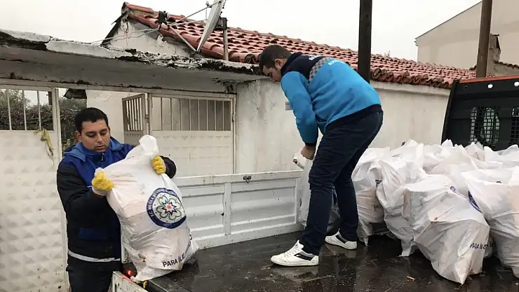 Büyükşehirden yakacak yardımı