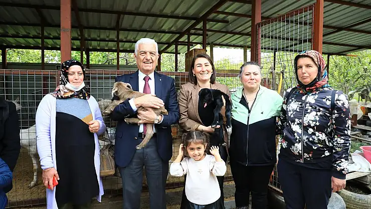 Büyükşehir'in Desteklediği Üniversite Mezunu Kadınlar Hayvancılığa Başladı