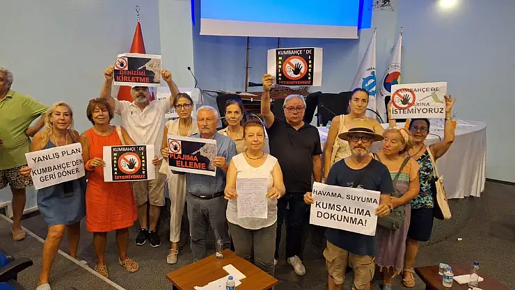 ÇED Toplantısında 'Kumbahçe'ye Marina İstemiyoruz' Dediler