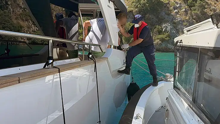Dalaman ve Bodrum'da denizden tıbbi tahliye