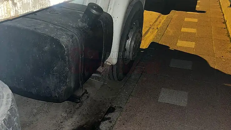 Damacanalı Mazot Hırsızına Suçüstü