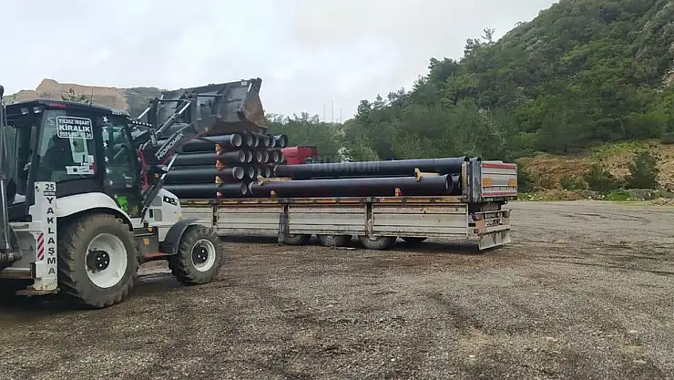 Datça'da İçme Suyu Döşenmeye Başladı