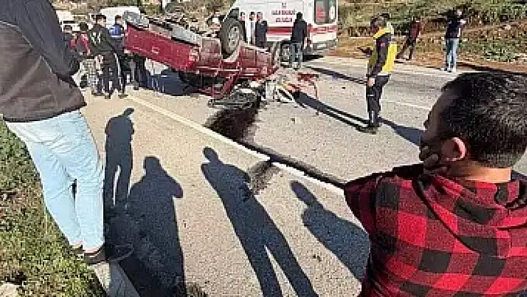 Devrilen kamyonetin sürücüsü hayatını kaybetti