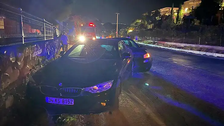 Direksiyon Hakimiyetini Kaybeden Sürücü Park Halindeki Araçlara Çarptı