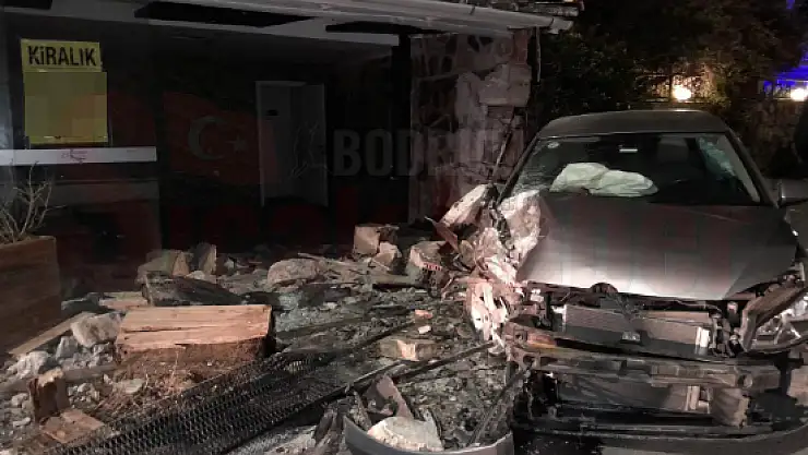 Direksiyon Hakimiyetini Kaybedip Dükkandan İçeri Girdi