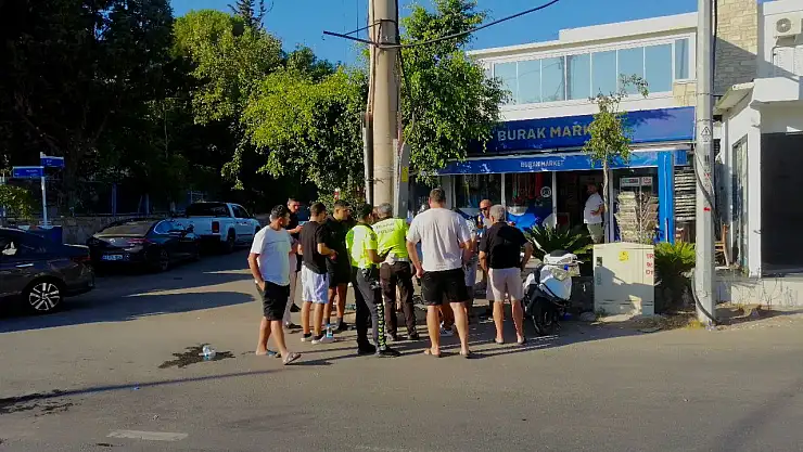 Elektrikli scooter ile motosiklet çarpıştı ! 2 Yaralı