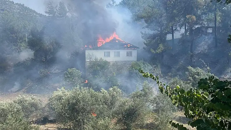 Evde Çıkan Yangın Ormana Sıçradı
