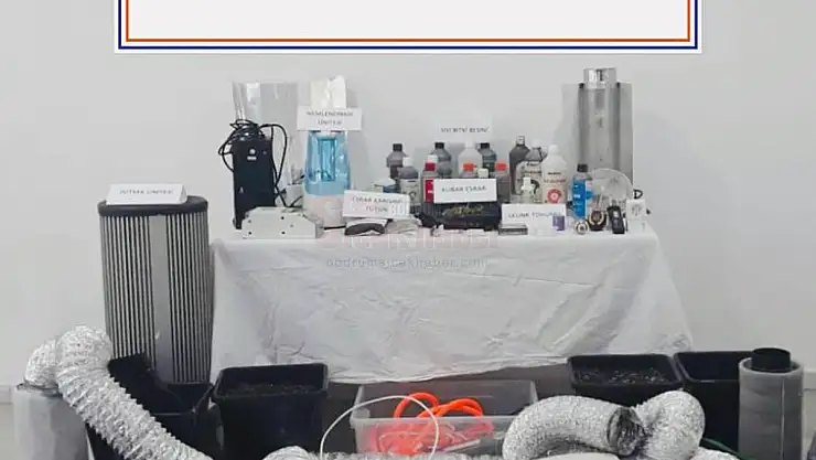 EVDE UYUŞTURUCU İMALATINA JANDARMA OPERASYONU