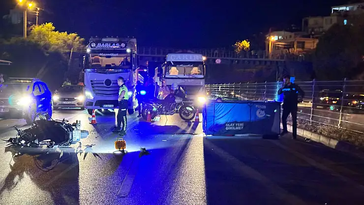 Motosiklet sürücüsü yaşamını yitirdi