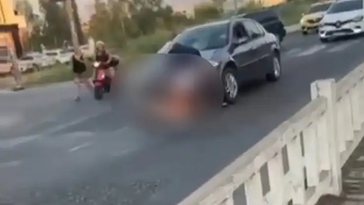 Fethiye'de Skandal! İngiliz kadına çarpıp kaçmak istedi !