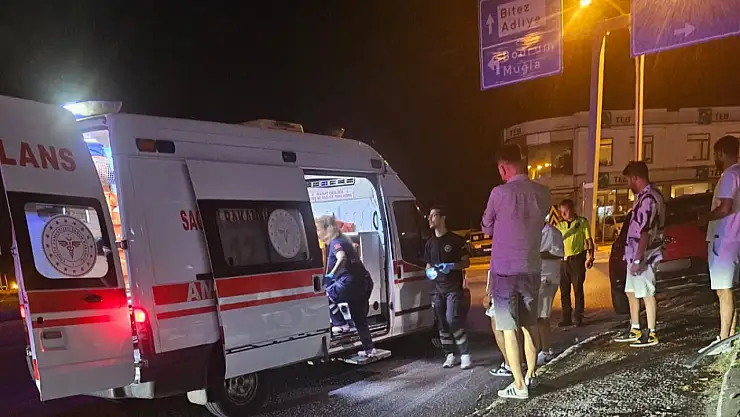 Gece saatlerinde korkutan kaza ! yolcu yaralandı sürücü kaçtı !