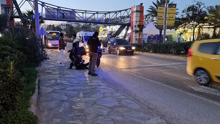 Gümbet Kavşakta Meydana Gelen Kazada Motosiklet Sürücüsü Yaralandı