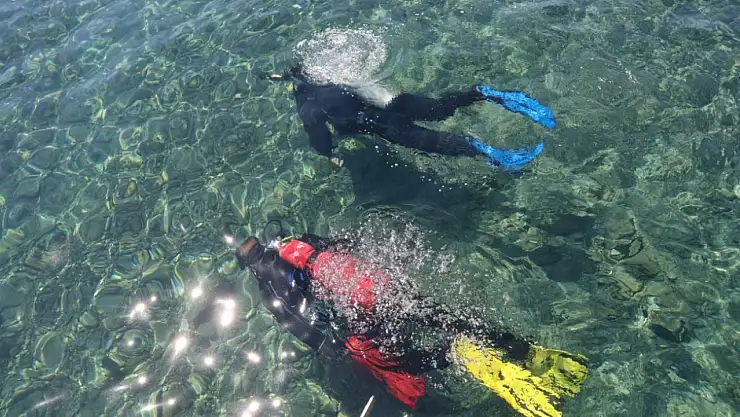 Gündoğan'da Deniz Dibi Temizliği
