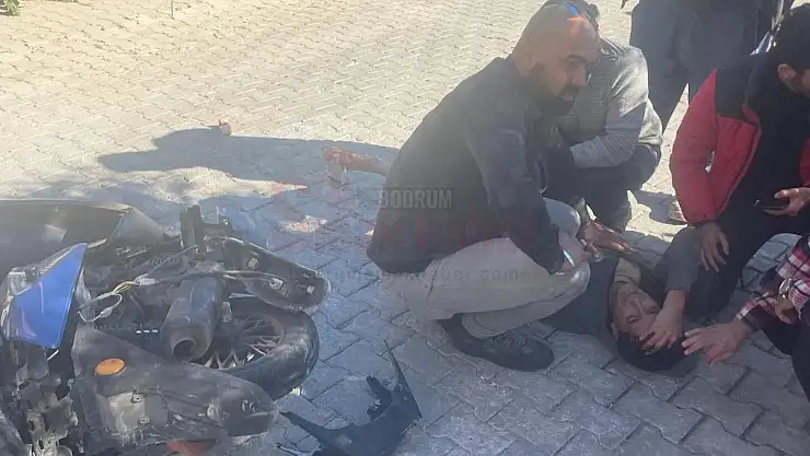 Hafriyat Kamyonu Çarpıp Yaraladı