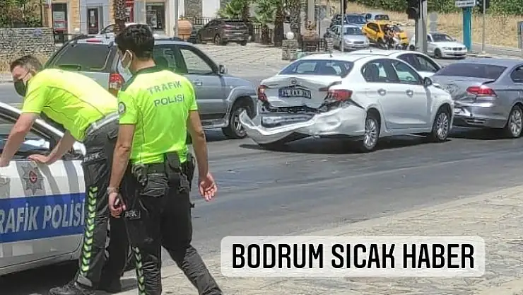 Hastane Kavşağında Zincirleme Kaza