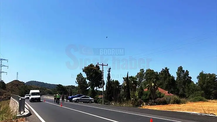 Helikopterle havadan trafik denetimi yapıldı