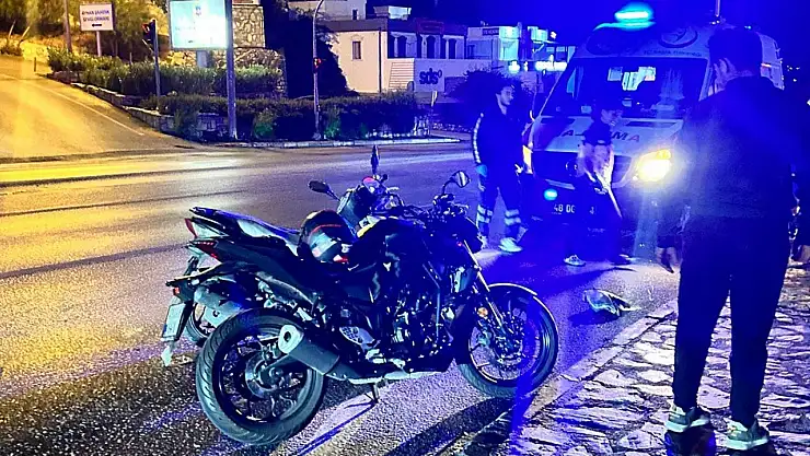 İki motosiklet çarpıştı ! 2 yaralı