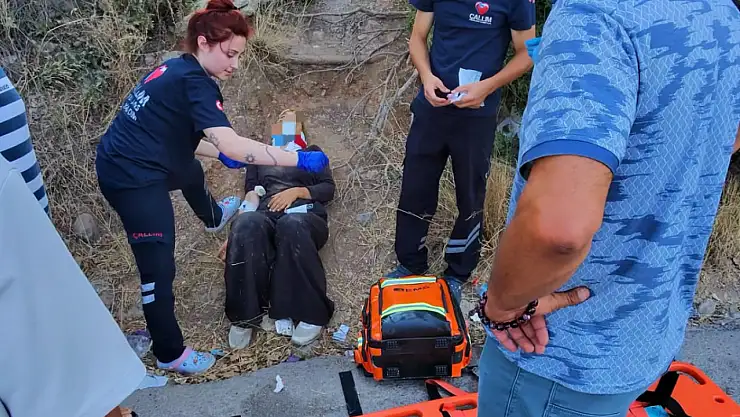 İki motosiklet çarpıştı ! Birisi yaralandı diğeri kaçtı !