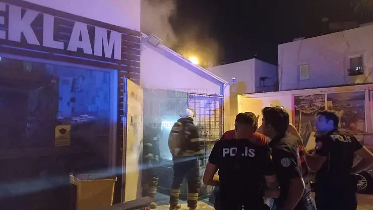 İşyerinde Çıkan Yangın Büyümeden Söndürdü