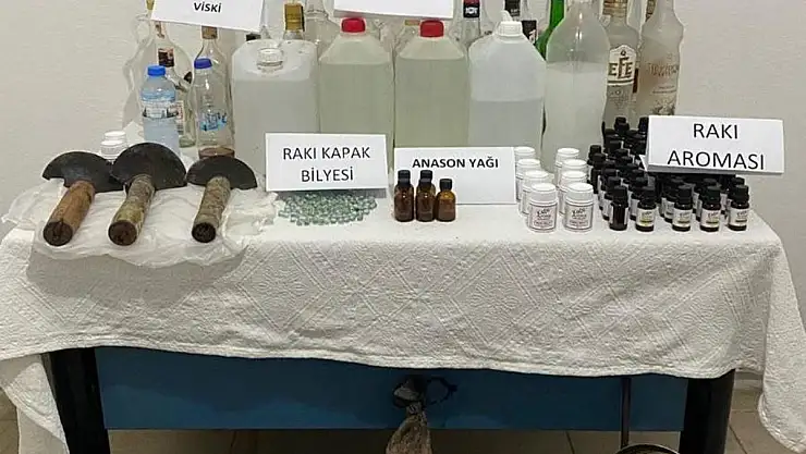 Jandarmadan Yeni Yıl Öncesi Sahte Alkol Operasyonu