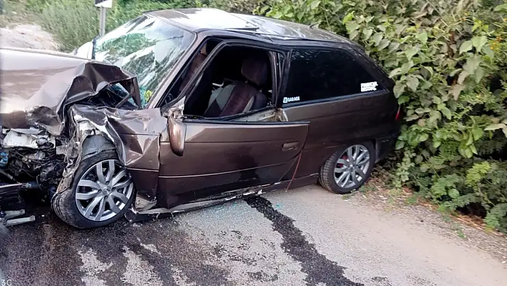 Kadı Kalesi - Gümüşlük yolunda korkutan kaza: 5 yaralı