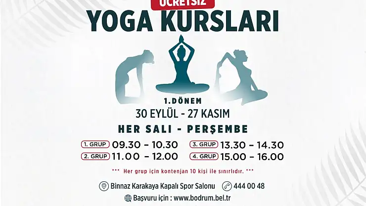 Kadınlara özel ücretsiz yoga kursları başlıyor