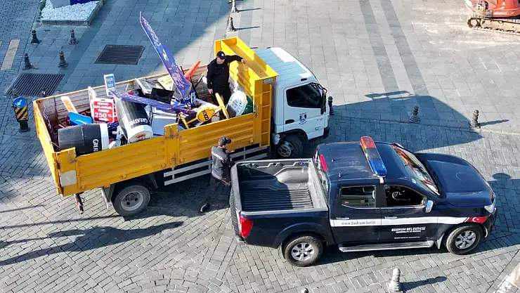 Kamusal alanlar işgallerden  temizleniyor