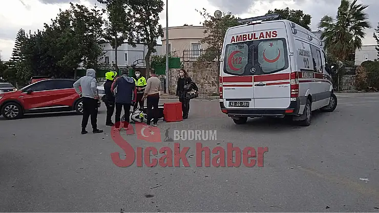 Konacık' da Motosiklet Kazası 1 Kişi Yaralandı