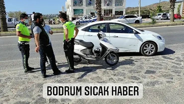 Konacık'ta maddi hasarlı kaza