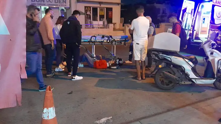 Kontrolsüz Yola Çıkın Araç Motosiklet Sürücüsüne Çarptı