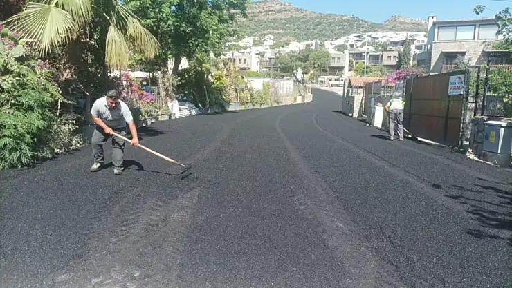 Küçükbük'te üstyapı çalışmaları sürüyor