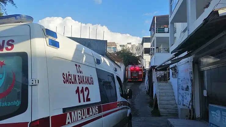 Lojmanda korkutan yangın !