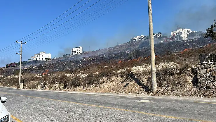 Mahalle Sakinleri ve İtfaiye yangını Kontrol Altına Aldı