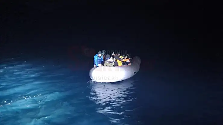 Marmaris açıklarında 16 düzensiz göçmen yakalandı