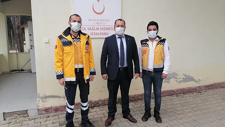 MHP Datça İlçe Başkanı Akyel, sağlık çalışanlarını ziyaret etti