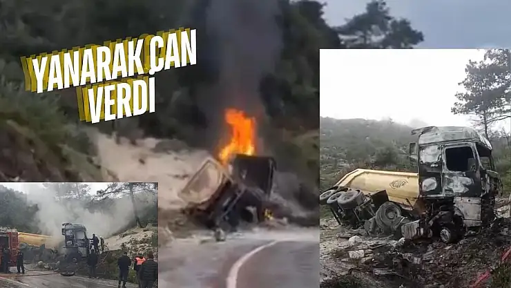 Milas'ta Feci Kaza: Yanarak Can Verdi