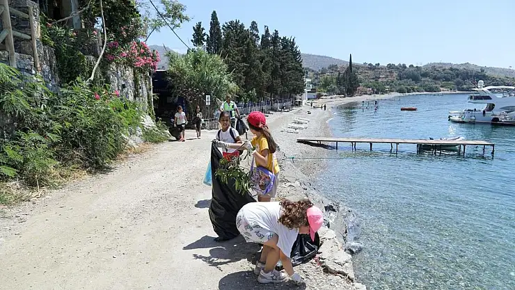 Minik Eller, Mazı Sahilini Temizledi