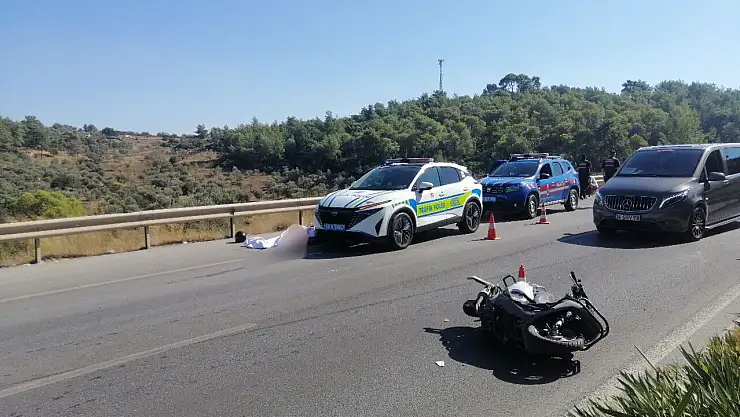 Motosiklet sürücüsü hayatını kaybetti !