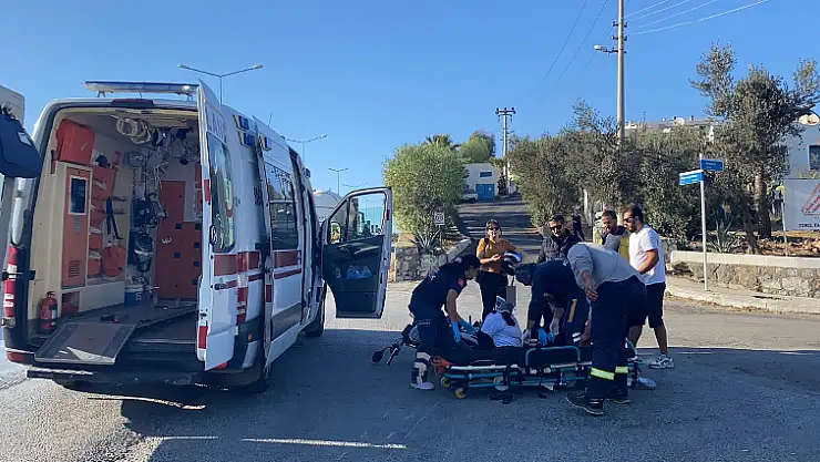 Motosiklet Sürücüsü Kazada Yaralandı