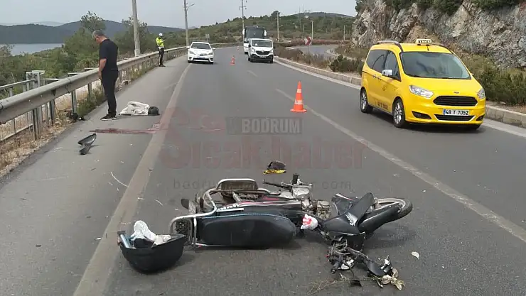 Motosiklet Sürücüsü Kazada Yaralandı