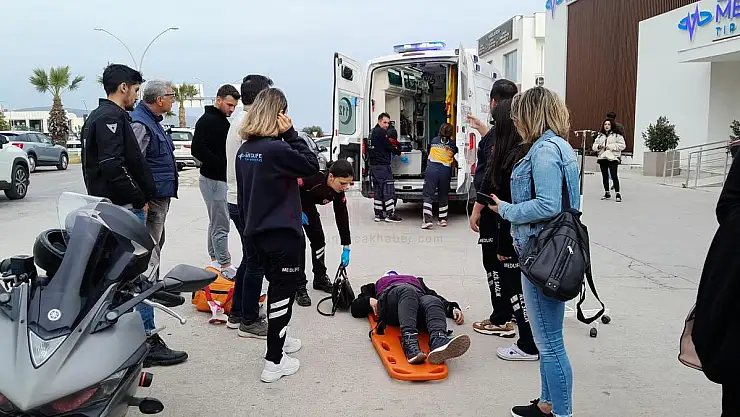 Motosiklet Yaya'ya Çarpıp Yaraladı