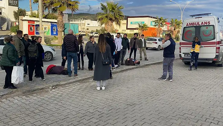 Motosiklet Yayaya Çarptı: 2 Yaralı