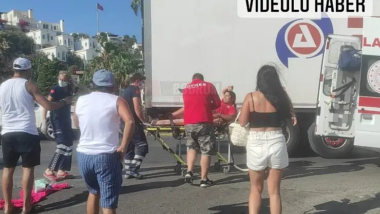 Motosikletli Kadın Kurye Kaza Yaptı